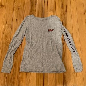 Vineyard Vines Football Long Sleeve Tee